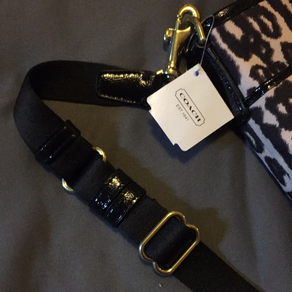 Coach Leopard Print Medium Bag- Like New - Picture 12 of 17